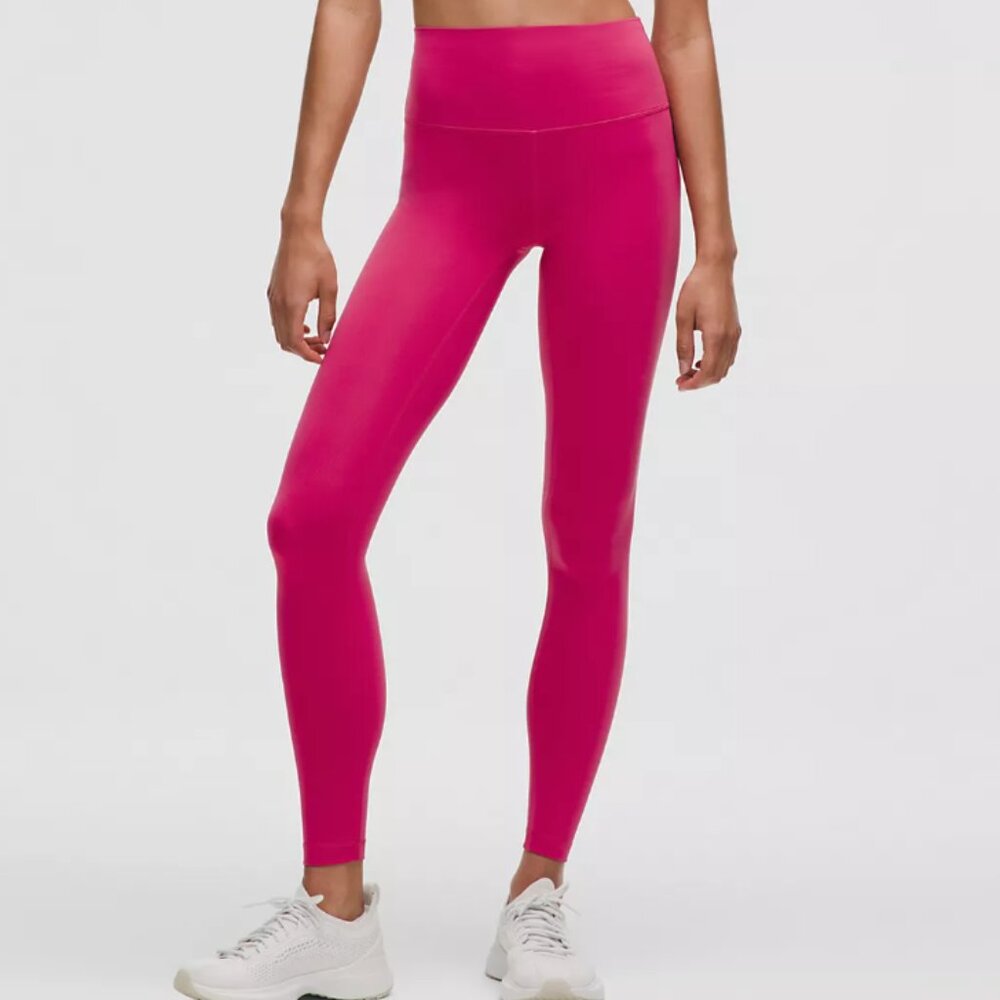 303 Lululemon Wunder Train High-Rise 28 " Raspberry Coulis SIZE 14